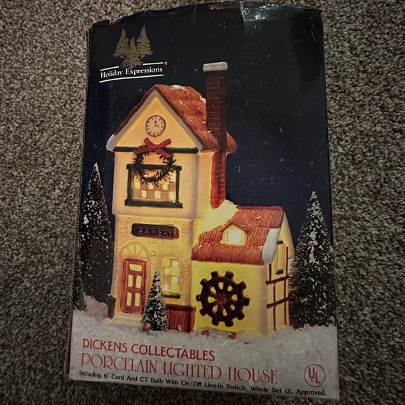 DICKENS COLLECTABLES HOLIDAY EXPRESSIONS 1991 PORCELAIN HAND PAINTED TAVERN - Picture 6 of 7